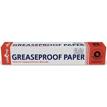 Caterwrap Greaseproof Paper Cutter Box, 380mmx50m