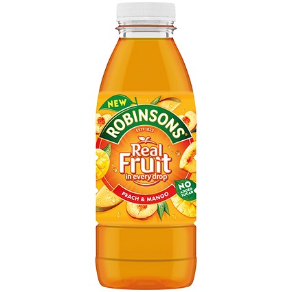 Robinsons Real Fruit Raspberry & Apple Drink, 500ml, Pack of 24