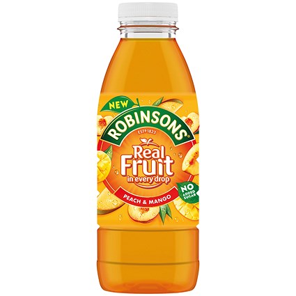 Robinsons Ready to Drink Peach and Mango 500ml - 24 x 500ml Bottles