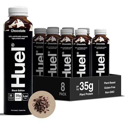 Huel Black Edition Chocolate Complete Meal Drink, 500ml, Pack of 8