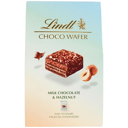 Lindt Choco Wafer, Milk Chocolate and Hazelnut, 135g