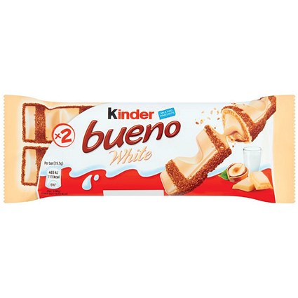 Kinder Bueno Duo White Chocolate Bar Pack of 30