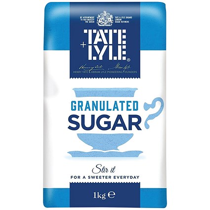 Tate & Lyle Granulated Sugar, 1kg, Pack of 15