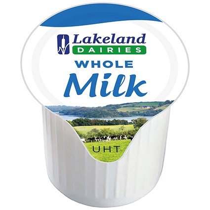 Lakeland UHT Whole Milk Pots, 12ml, Pack of 120