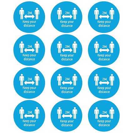 Avery Social Distancing Badges (Pack of 48)