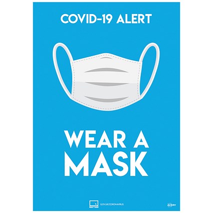 Avery Wear A Mask Poster A4 (Pack of 2)