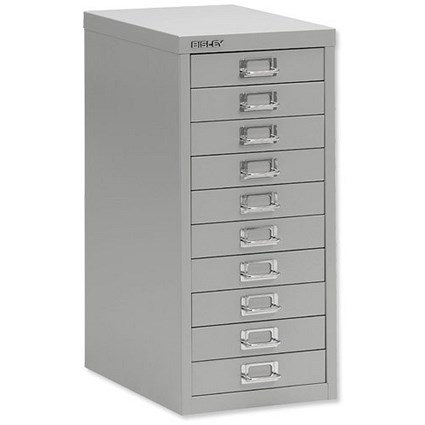 Bisley SoHo 10-Drawer Cabinet - Grey