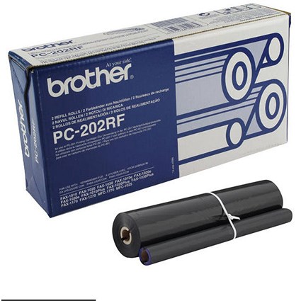 Brother PC-202RF Thermal Transfer Ribbon Refill Black (Pack of 2) PC202RF