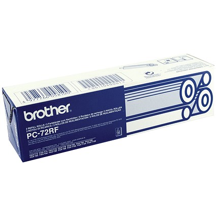 Brother PC72RF Black Thermal Fax Ribbon (Twin Pack)