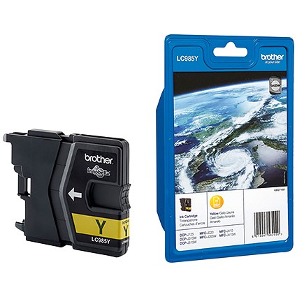 Brother LC985Y Inkjet Cartridge Yellow LC985Y Brother LC985Y Inkjet Cartridge Yellow LC985Y