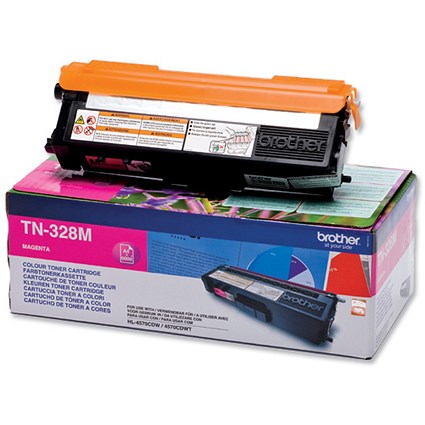 Brother TN328M Magenta Laser Toner Cartridge Brother TN328M Magenta Laser Toner Cartridge