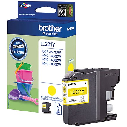 Brother LC221 Yellow Inkjet Cartridge
