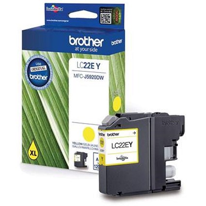 Brother LC22EY Inkjet Cartridge Yellow LC22EY