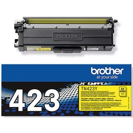 Brother TN423Y Yellow High Yield Laser Toner Cartridge