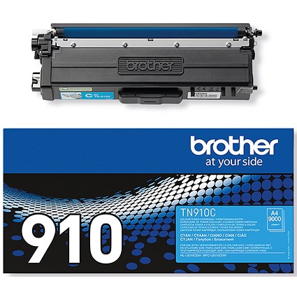 Brother TN910C Cyan Ultra High Yield Laser Toner Cartridge