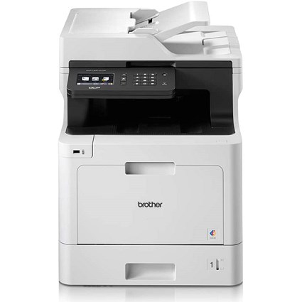 Brother DCP-L8410CDW A4 Wireless 3 in 1 Colour Laser Printer, White Brother DCP-L8410CDW A4 Wireless 3 in 1 Colour Laser Printer, White