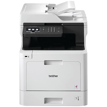 Brother MFC-L8690CDW A4 Wireless Colour Laser Multifunctional Printer, White