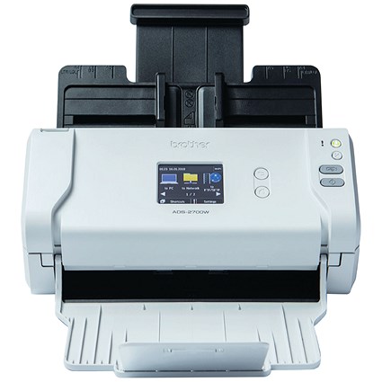 Brother ADS-2700W Desktop Document Scanner 35ppm/70ipm Wireless and USB White/Black Ref ADS2700WZU1
