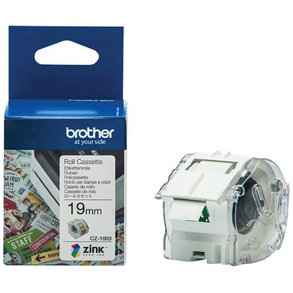 Brother CZ-1003 Label Roll, Full Colour, 19mmx5m