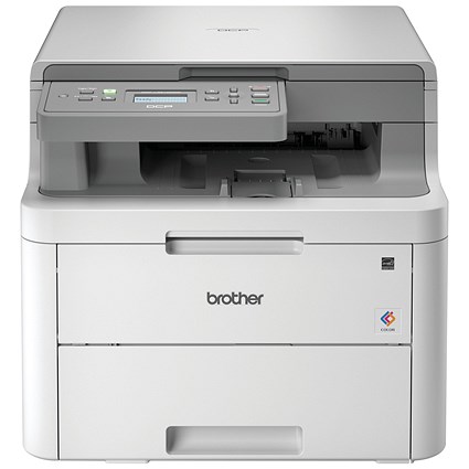 Brother DCP-L3510CDW A4 Wireless 3 in 1 Colour Laser Printer, White