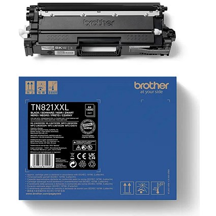 Brother TN821XXLBK Super High Yield Toner Cartridge, Black