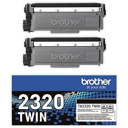 Brother TN-2320TWIN Toner Cartridge HY Black Twinpack TN2320TWIN