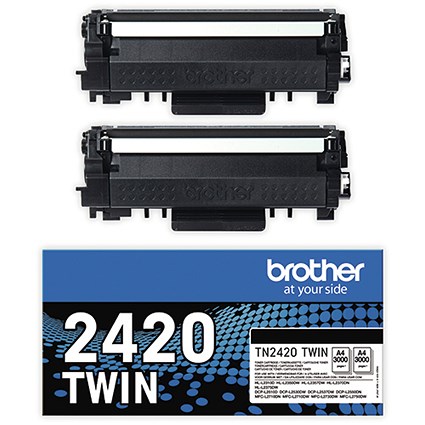 Brother TN-2420TWIN Toner Cartridge HY Black Twinpack TN2420TWIN