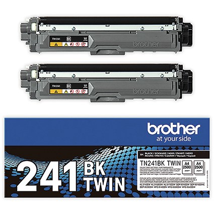 Brother TN-241BKTWIN Toner Cartridge Black Twinpack TN241BKTWIN