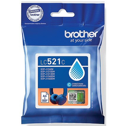 Brother LC-521C Cyan Ink Cartridge LC521C