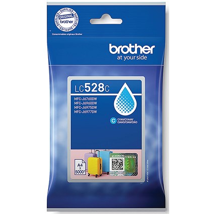 Brother Lc528 Xhy Cyan Ink Cartridge