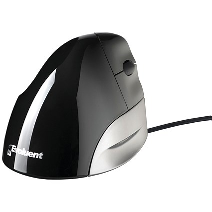 Bakker Elkhuizen Evoluent Standard Vertical Right Handed Mouse, Wired, Black