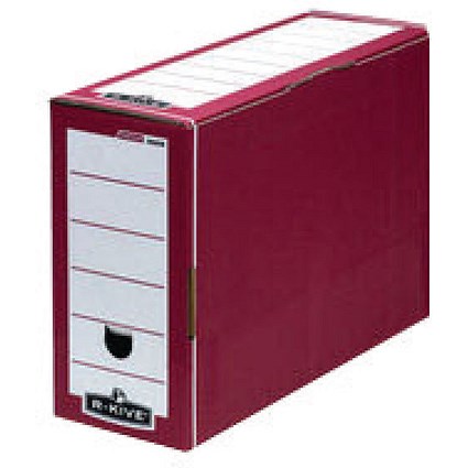 Fellowes Bankers Box Premium Transfer File Red/White (Pack of 10)