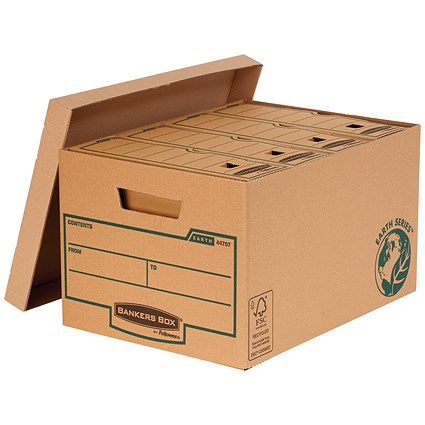 Fellowes Bankers Box Earth Storage Boxes, Large, Pack of 10