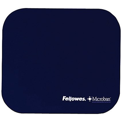 Fellowes Microban Mouse Mat Blue
