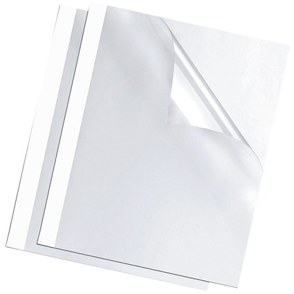 Fellowes A4 Thermal Binding Covers 3mm White - Pack of 100