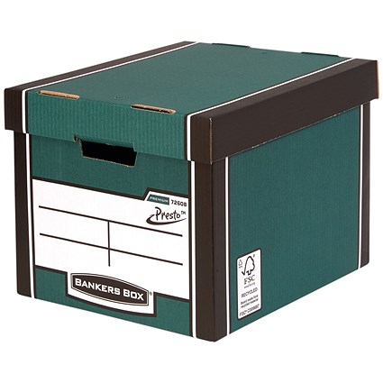 Bankers Box Premium Tall Box Green (Pack of 5)