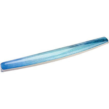 Fellowes Photo Gel Keyboard Wrist Rest, Tropical Beach Design