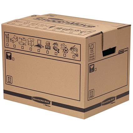 Bankers Box Manual Removal Box Book Box H340xW320xD450mm (Pack of 5) 6205603
