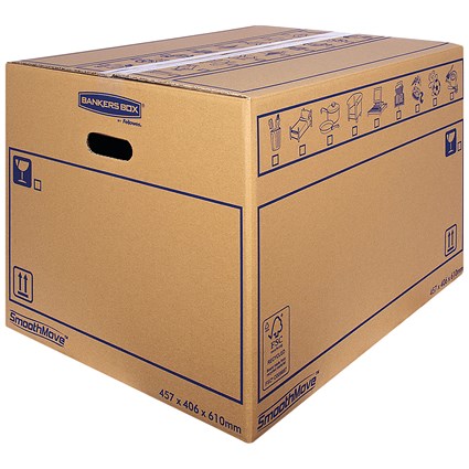 Bankers Box SmoothMove Standard Moving Box 460x410x610mm (Pack of 10) 6207501