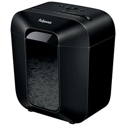 Fellowes Powershred LX25 P-4 Cross-Cut Shredder, 11.5 Litres, Black