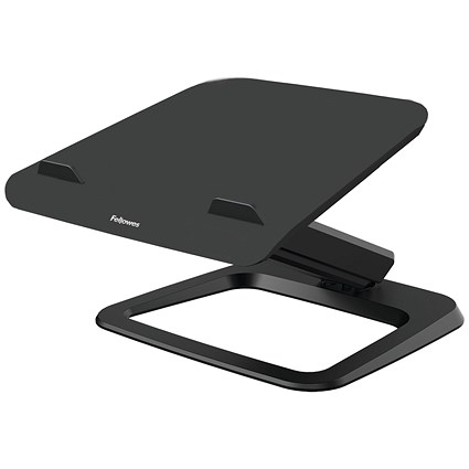 Fellowes Hana Laptop Riser, Adjustable Height and Tilt, Black | Paperstone