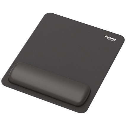 Fellowes Breyta Standard Mouse Pad Wrist Rest Black