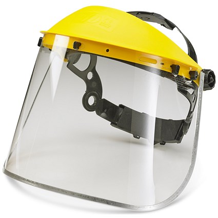 Beeswift Metal Edge 8” Universal Face Visor, Clear