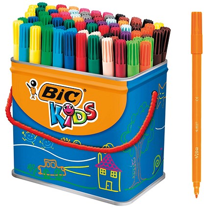 Bic Kids Visa Felt Tip Pens Fine Tip Assorted (Pack of 84) Bic Kids Visa Felt Tip Pens Fine Tip Assorted (Pack of 84)