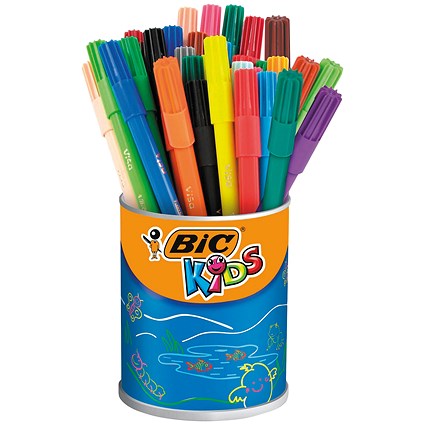 Bic Kids Visa Felt Tip Pens Ultra Fine Tip Assorted (Pack of 36)
