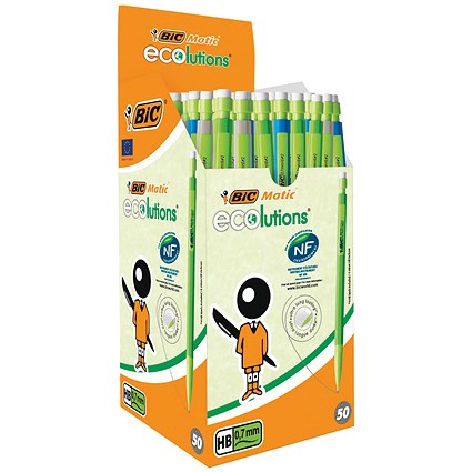 Bic Matic Ecolutions Mechanical Pencil (Pack of 50)