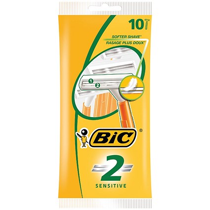 Bic Sensitive 2 Shaving Razor Pack of 10