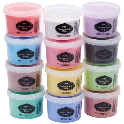 Brian Clegg Powder Paint 500g Standard Colours (Pack of 12)