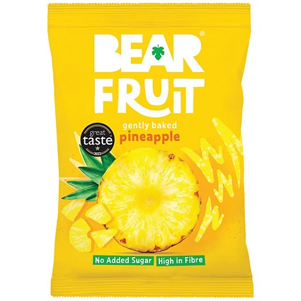 Bear Fruit Baked Pineapple, 35g, Pack of 14