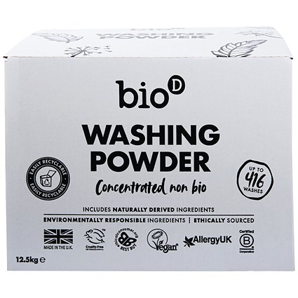 BioD Non-Bio Washing Powder Fragrance Free 12.5kg